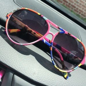 Vibrant colors sunglasses